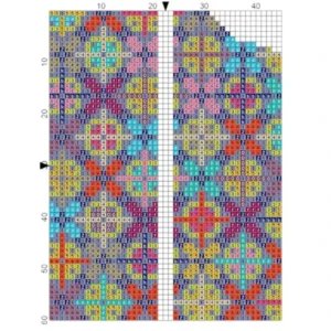 Just Love Colourful Cross Glasses Case 7 x 17cm