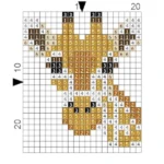 Just Love Giraffe Key Ring 4.7 x 7.3cm