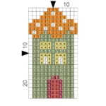 Just Love Green House Key Ring 4.3 x 7.5cm