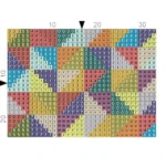 Just Love Multi-Colour Triangle Card Holder 9 x 7cm