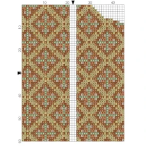 Just Love Orange & Green Cross Glasses Case | 7 x 17cm