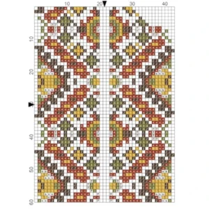 Just Love Orange & Green Geometric Case 7 x 17cm