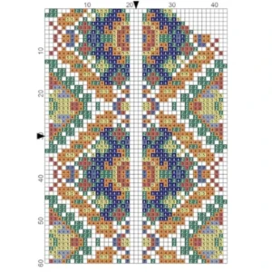 Just Love Orange & Green Zig-Zag Case 7 x 17cm