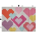 Just Love Pink & Purple Heart Card Holder | 9 x 7cm