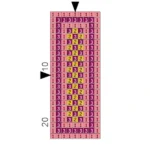 Just Love Pink & Purple Rectangle Key Ring | 10 x 3.4cm