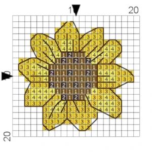 Just Love Sunflower Key Ring 7.3 x 6.2cm