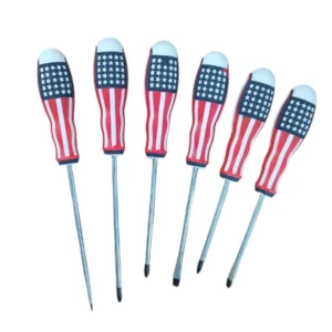 Screwdriver Set USA Flag Design 6Pc