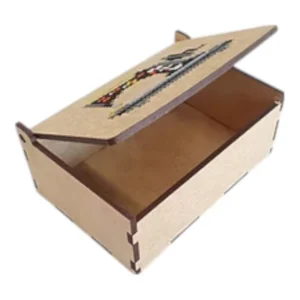 Just Love FLowers & Blocks Wooden Box | 11.8 x 8.3cm