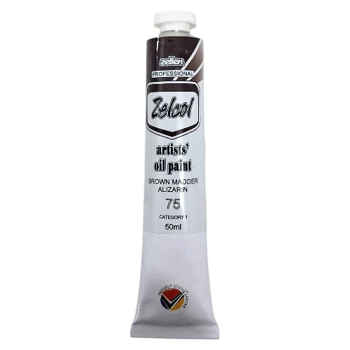 Zelcol-Artists-Oil-Paint-50ml-Brown-Madder_F11ZCOL75_1