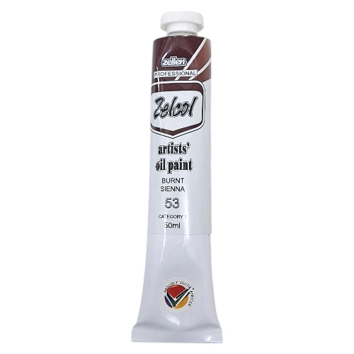 Zelcol-Artists-Oil-Paint-50ml-Burnt-Sienna_F11ZCOL53_1.