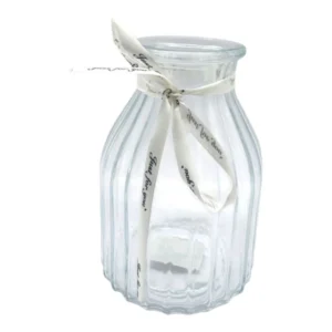 Clear Glass Poppin Vase | 18cm