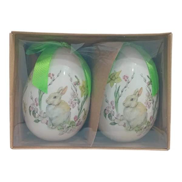 Easter Egg Ornaments 2Pc | 12cm