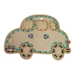 The Just Love Junior Car Wood Threading is a craft kit designed for children to develop fine motor skills. The kit includes a wooden car-shaped board with pre-drilled holes for threading. The board measures 140mm x 96mm, which makes it a great size for small hands to handle. Just Love Junior Car Wood Threading Benefits and Features Fine Motor Skills Development: The act of threading helps children build dexterity and hand-eye coordination. Complete Kit: The inclusion of the wood, thread, and needle means the product is ready to use right out of the box, which eliminates the need to purchase extra supplies. Durable Wooden Construction: The toy is made from solid wood, which makes it durable and suitable for repeated use. Creative and Engaging Design: The car theme adds an element of fun and encourages children to engage with the activity. Steps to Follow For Using the Just Love Junior Car Wood Threading Preparation: Unpack the wooden car, thread, and needle from the kit. Explain the goal of the activity to the child. How to Use the Just Love Junior Car Wood Threading: Guide the child to push the needle with the thread through one of the pre-drilled holes. Show them how to pull the thread through from the other side. Encourage them to create their own patterns. Cleanup: When playtime is over, the thread can be removed from the wood. Store all components of the kit together in a safe place. A Few Scenarios Where the Product Can Be Used: A fun, screen-free activity for a rainy afternoon. As a small gift for a child's birthday. Used in a classroom setting to help with motor skill development. A simple craft project for a parent and child to do together. Other Products You May Need for Your Project Health and Safety Always supervise young children during this activity, as the needle could be a sharp object. The product is designed for safe play, but parental supervision is recommended. Ensure the wooden toy is kept clean and dry to maintain its quality