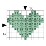 Just Love Leather Key Ring Green Heart