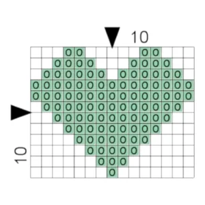 Just Love Leather Key Ring Green Heart