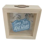 Time For Adventure Money Box | Square 18x18cm