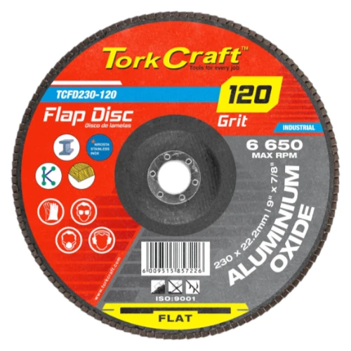 Tork-Craft-Flap-Disc-Aluminium-Oxide-P120-80ms_TCFD230-120