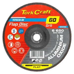 Tork-Craft-Flap-Disc-Aluminium-Oxide-P60-80ms_TCFD230-60_1