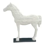 White Horse Figurine | 47x8x48cm