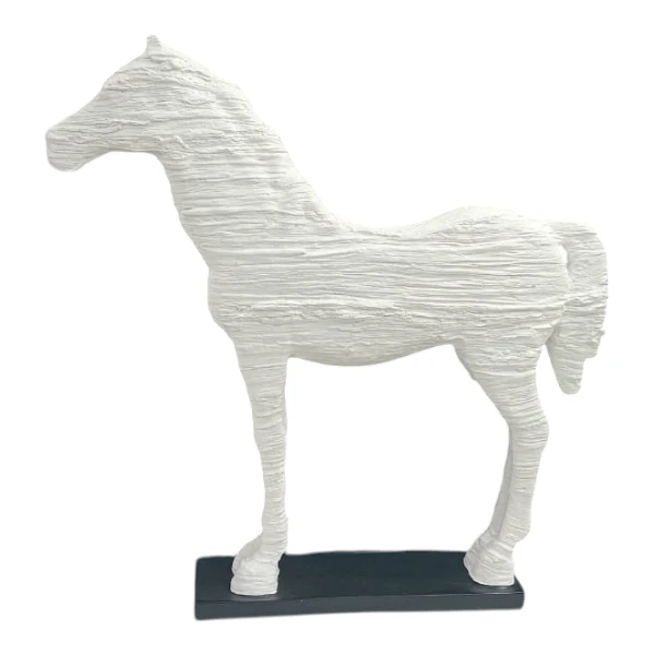 White Horse Figurine | 47x8x48cm