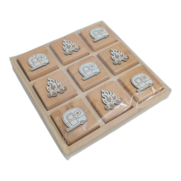 Wooden Tic-Tac-Toe | Camping 20x20cm