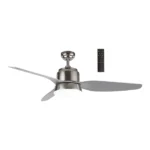 3 Blade Satin Ceiling Fan With Controller
