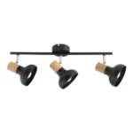 Bright Star Wood & Steel Black Spotlight | Trio