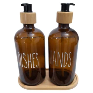 Brown-Soap-Dispenser-Set-For-Hand-Dish-Soap-2-Piece_XY3