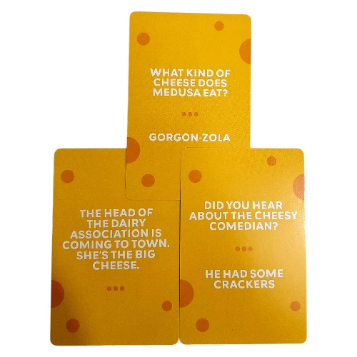Cheesy Jokes Card Game | 6cm Cards, 50 Piece - Image 2