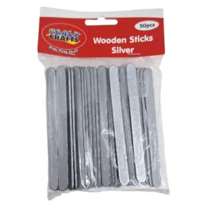 Crazy-Crafts-Wooden-Sticks-Silver-50-Piece_WSS_1