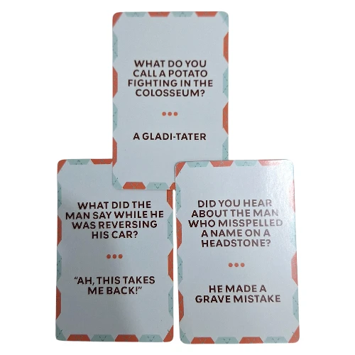 Dad Jokes Card Game | 6cm Cards, 50 Piece - Image 2