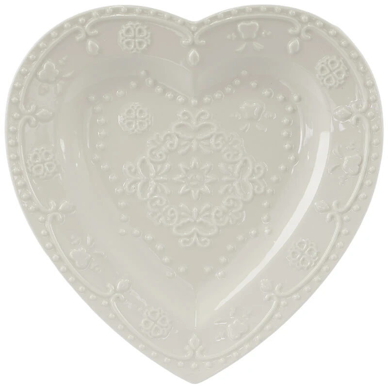 Decorative Trinket Heart Plate | 18x18cm