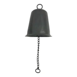 HabitatPotch Dark Rustic Bell With Chain | 10cm