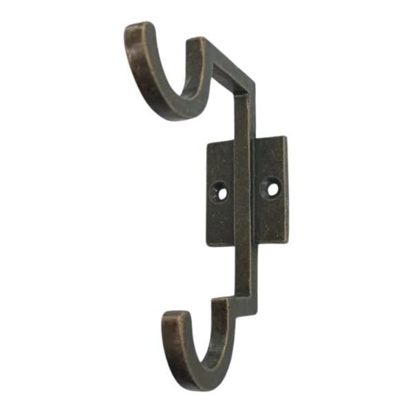 HabitatPotch Double C Brass Hook | 10cm