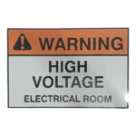 High Voltage Electrical Room Safety Sign | 20x30cm