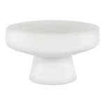 Maxx White Bowl Vase | 10cm