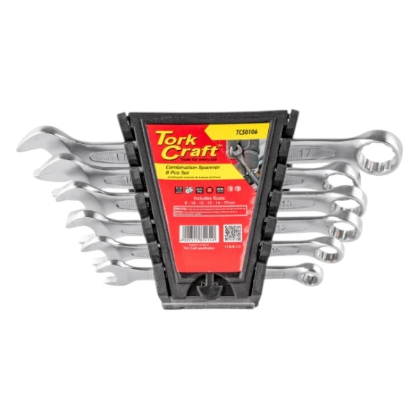 Tork Craft Combination Spanner Set 6pc | 8 - 17mm