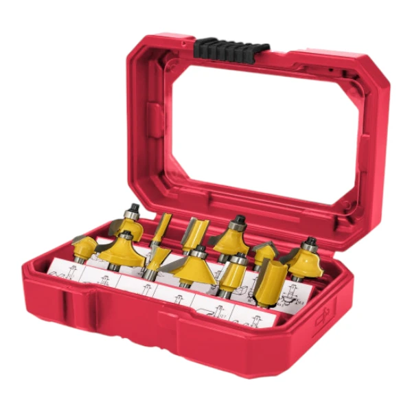 Tork Craft Router Bit Set 1/4 | 12pc