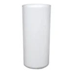 White Glass Cylinder Vase | 40cm
