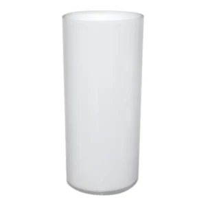White Glass Cylinder Vase | 40cm
