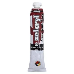 Zelcryl-Artists-Acrylic-Paint-50ml-Alizarin-Crimson_F11ZAC156_1