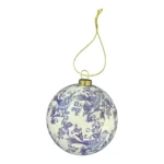 Delft Coloured Dove Christmas Bauble | 7cm