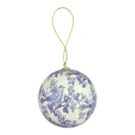 Delft Coloured Dove Christmas Bauble | 8cm