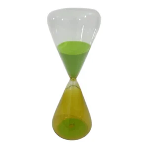 HabitatPotch Hourglass Green & Clear | 23cm