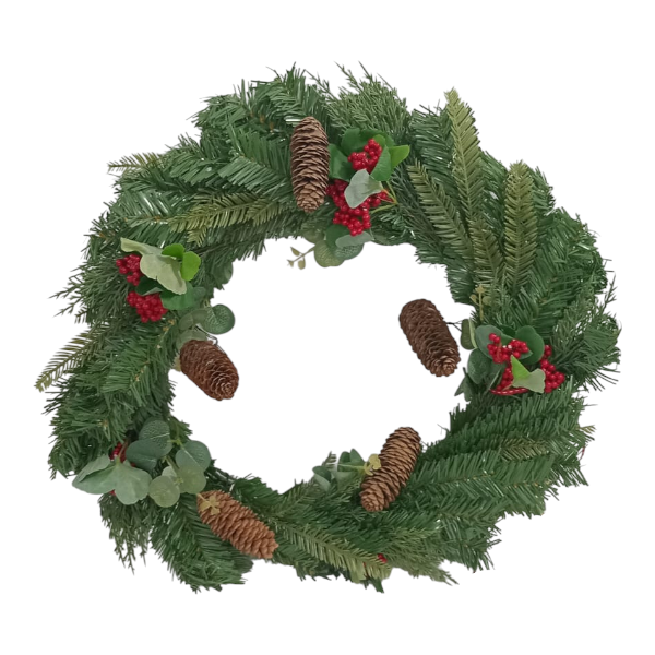 Pinecone & Berry Christmas Wreath | 60cm