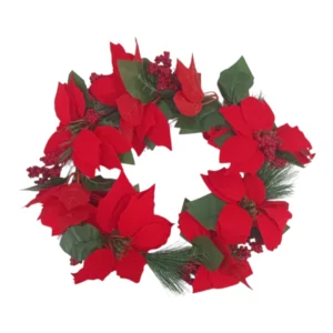 Poinsettia Christmas Wreath | 45cm
