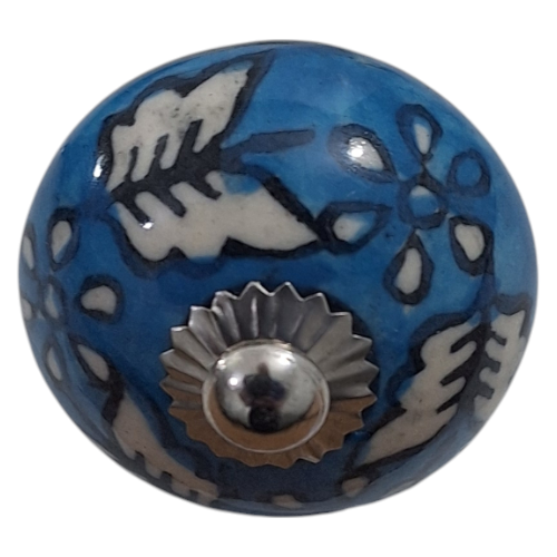Round-Floral-Ceramic-Knob-Blue-and-White-6cm_U17054_2