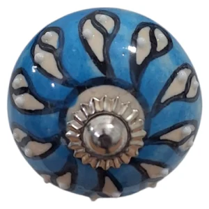 Teal-Ceramic-Cabinet-Knob-Swirl-Pattern-6cM_U11112_2