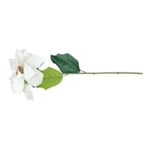 White Tall Poinsettia Bush | 67x22cm