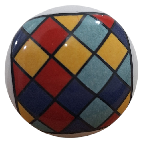 Colourful-Harlequin-Ceramic-Knob-Diamond-Design-6cm_U12744_1